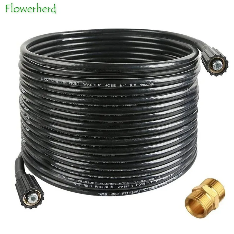 High Pressure Washer Hose 1/4 Inch M22 14mm M22 15mm Brass Threaded