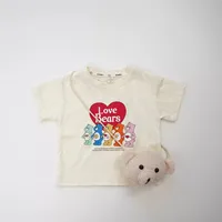 Baby Boys And Girls Summer Short Sleeved T-shirt New Children's Round Neck Top Children's Casual And Versatile Fashion Tee 1
