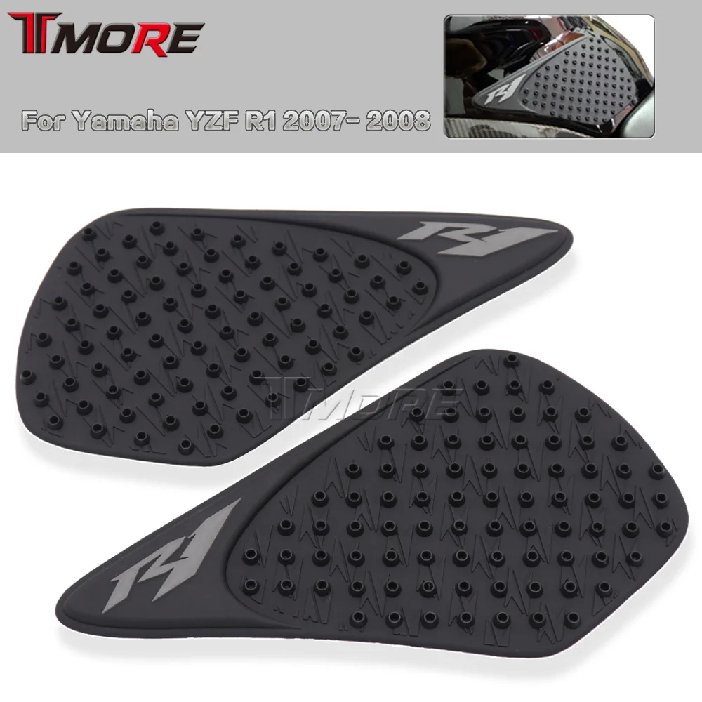 For Yamaha Yzf R1 2007-2008 Motorcycle Tank Pad Gas Tank Traction Pads Fuel Tank Grips Side Stickers Knee Grips Protector Decal