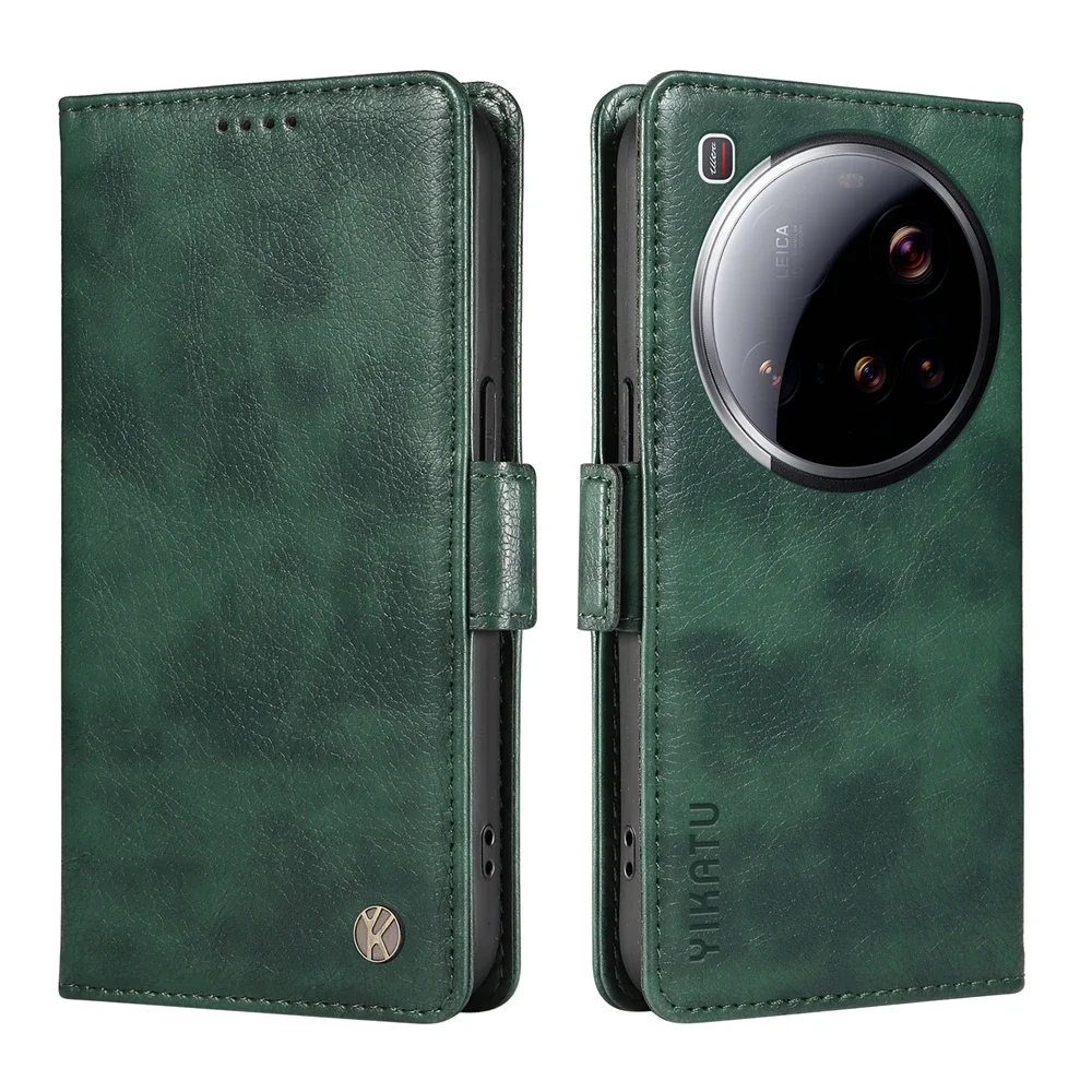 Luxury Magnetic Leather Wallet Phone Case with Card Slot