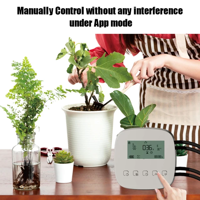 WiFi Tuya with Solar Panel Digital Watering Irrigation Timer Micro-drip Irrigation Controller Intelligent Automatic Water Timer 2
