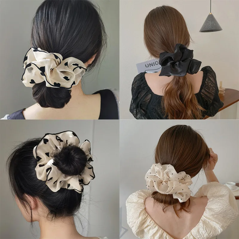 Scrunchie Capelli Donna Ragazza Disordinato Naturale Facile Panino - Foto 7