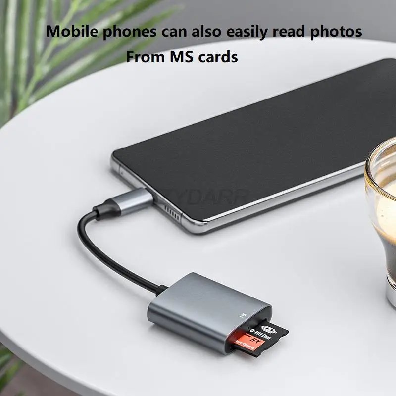 USB C SD Card Reader For IPhone 15 & Android - Dual Slot SD/Micro SD Card Adapter