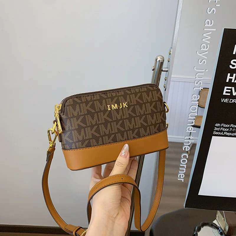 Women's Luxury Handbag New European and American Retro Printed Small Square Bag Versatile Crossbody Shoulder Bag Trendy