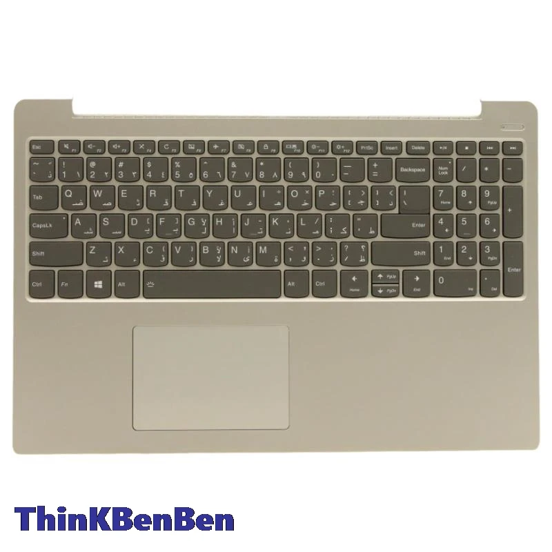 

ARA Arabic Platinum Grey Keyboard Upper Case Palmrest Shell Cover For Lenovo Ideapad 330S 15 15IKB 15AST 15ARR 5CB0R07330