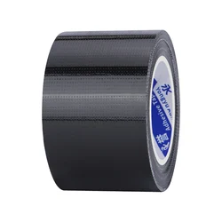 Heavy - Duty Waterproof Black Adhesive Tape - Durable, No - Residue, Wide - 100mm (Black)