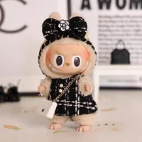 17cm Labubu Doll Clothes Advanced luxury design customization Heartbeat Macaron Labubu Doll Clothes Changing Light clothes 1