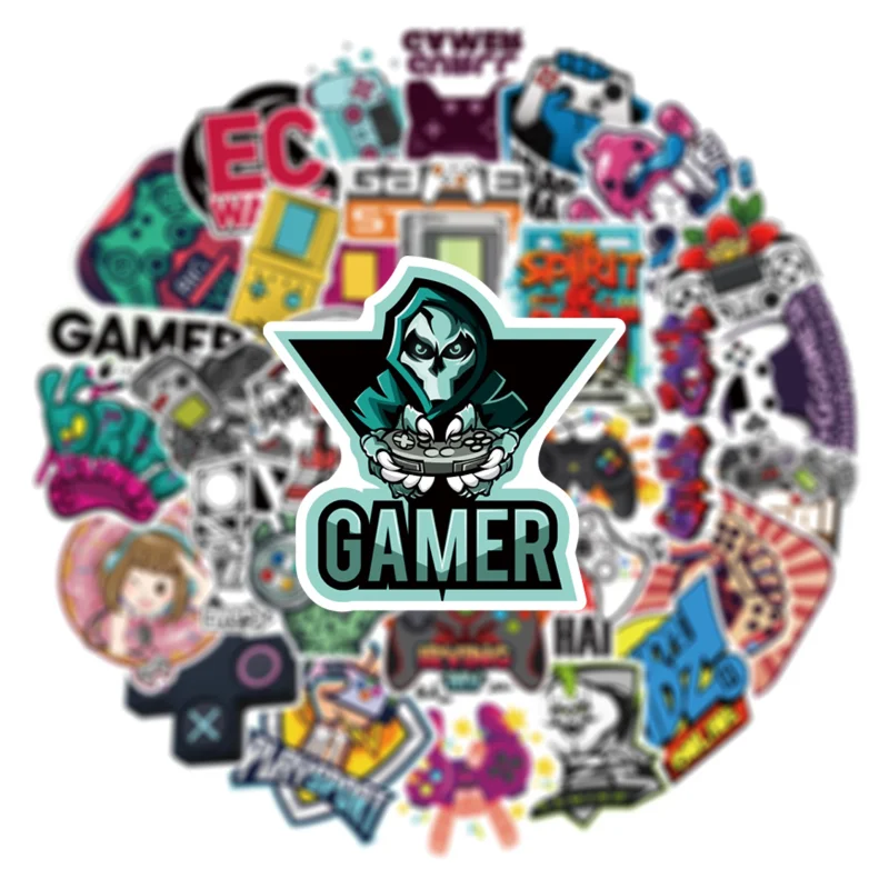 10/25/50pcs Retro Vintage Video Game Stickers Cartoon for Skateboard Laptop Motorcycle Pad Phone Luggage Water Bottle Car - 5