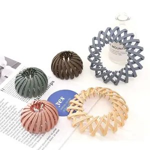 Bella Fashion Wholesale removeBella 5-Pack Crystal Hair Holder Barrettes for High or Low Ponytail YY86900-5-5