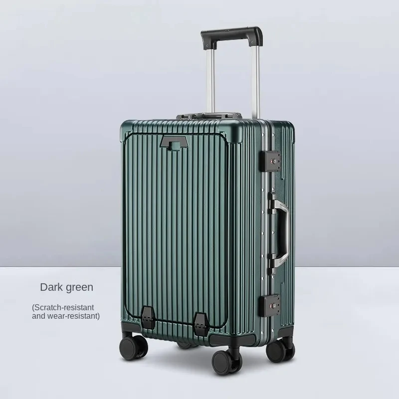 New Multi-Functional Luggage Trolley 20 Inch Universal Wheel Boarding Bag USB Front Open Side Open Computer Travel Suitcase travel bag pull bar suitcase