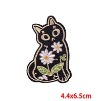 Cartoon Flower Embroidery Iron-On Patches – Cute Fox, Whale, Butterfly & Animal Cloth Stickers for Clothes, Jackets, Bags & DIY Applique Projects - Image 3