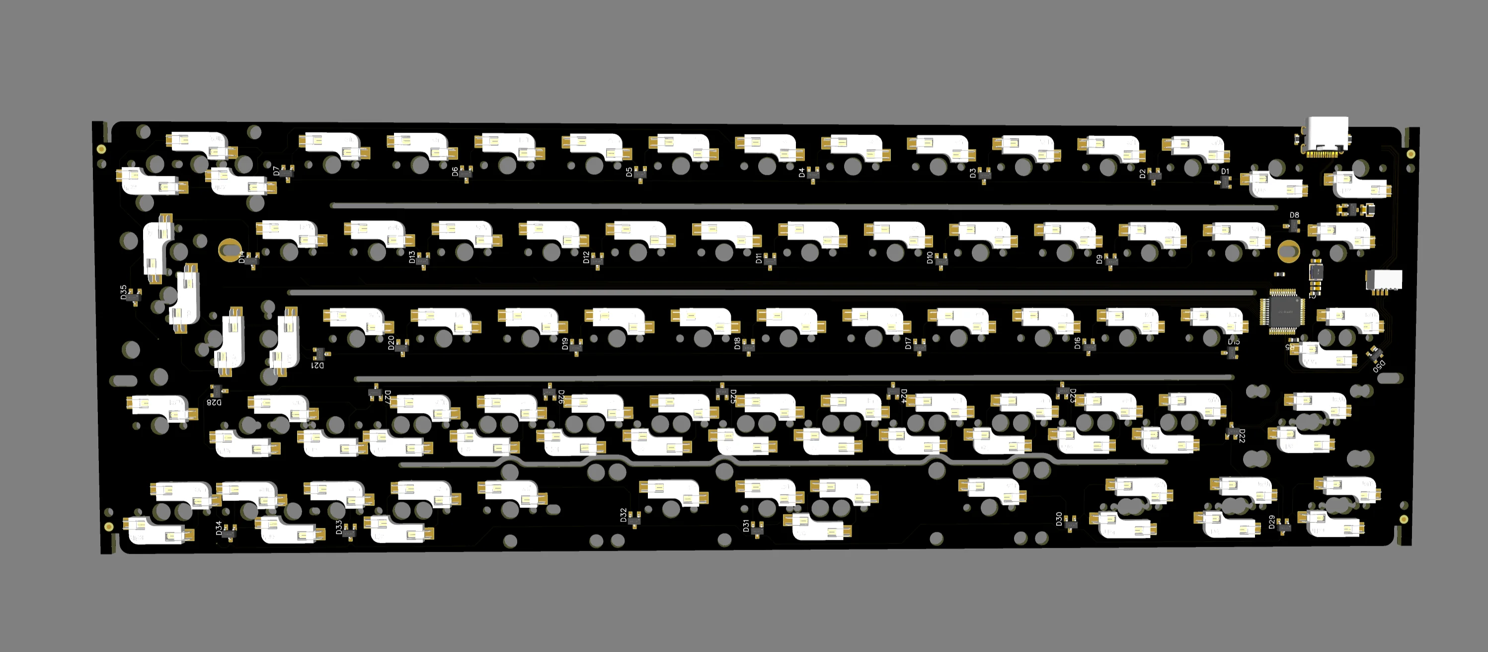 keebox layout quente swap pcb flex corte pcb suporte layout troca quente pcb
