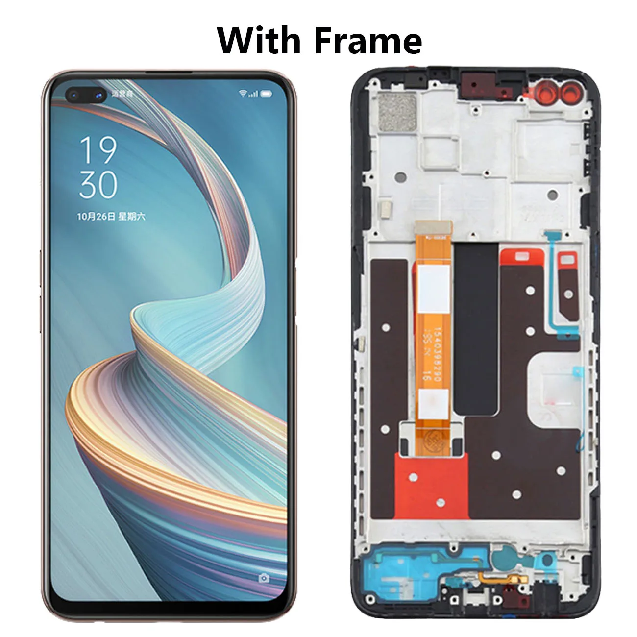 Oppo Reno4Z   LCD ÷,   ü, CPH2065 ũ ġ г Ÿ, ü ǰ, 6.57 ġ