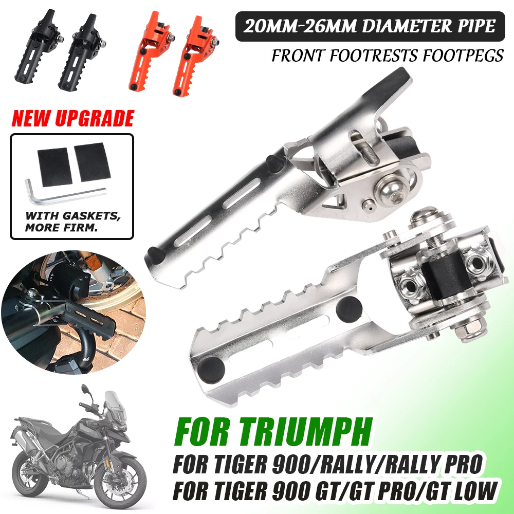 

Для Triumph Tiger 900 Rally Pro Tiger900 GT Pro LOW 2021 2022 Мотоциклетные аксессуары Передние Подножки зажимы детали