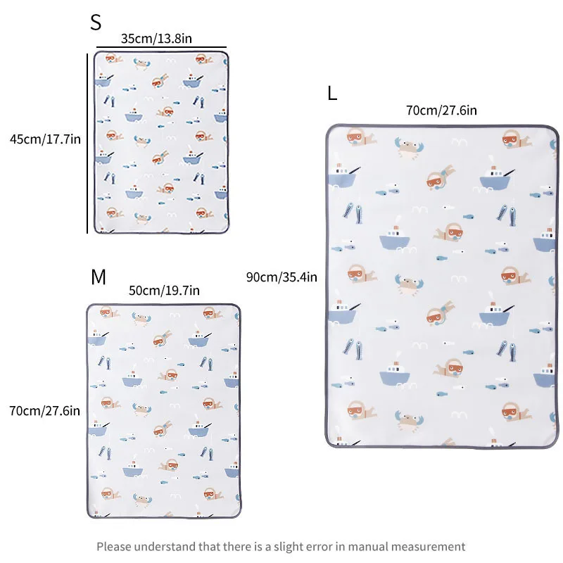 Waterproof Reusable Newborn Baby Diaper Changing Mats Cover Baby Diaper Mattress For Cotton Cloth Nappy Changer Pats Table Pad