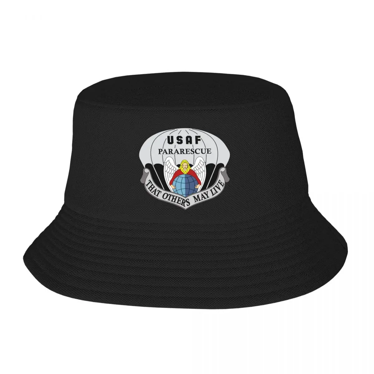 

United States Air Force Pararescue Fashion Bucket Hats Outdoor Reversible Fisherman Caps Beach Fishing Hat Custom Logo Hat