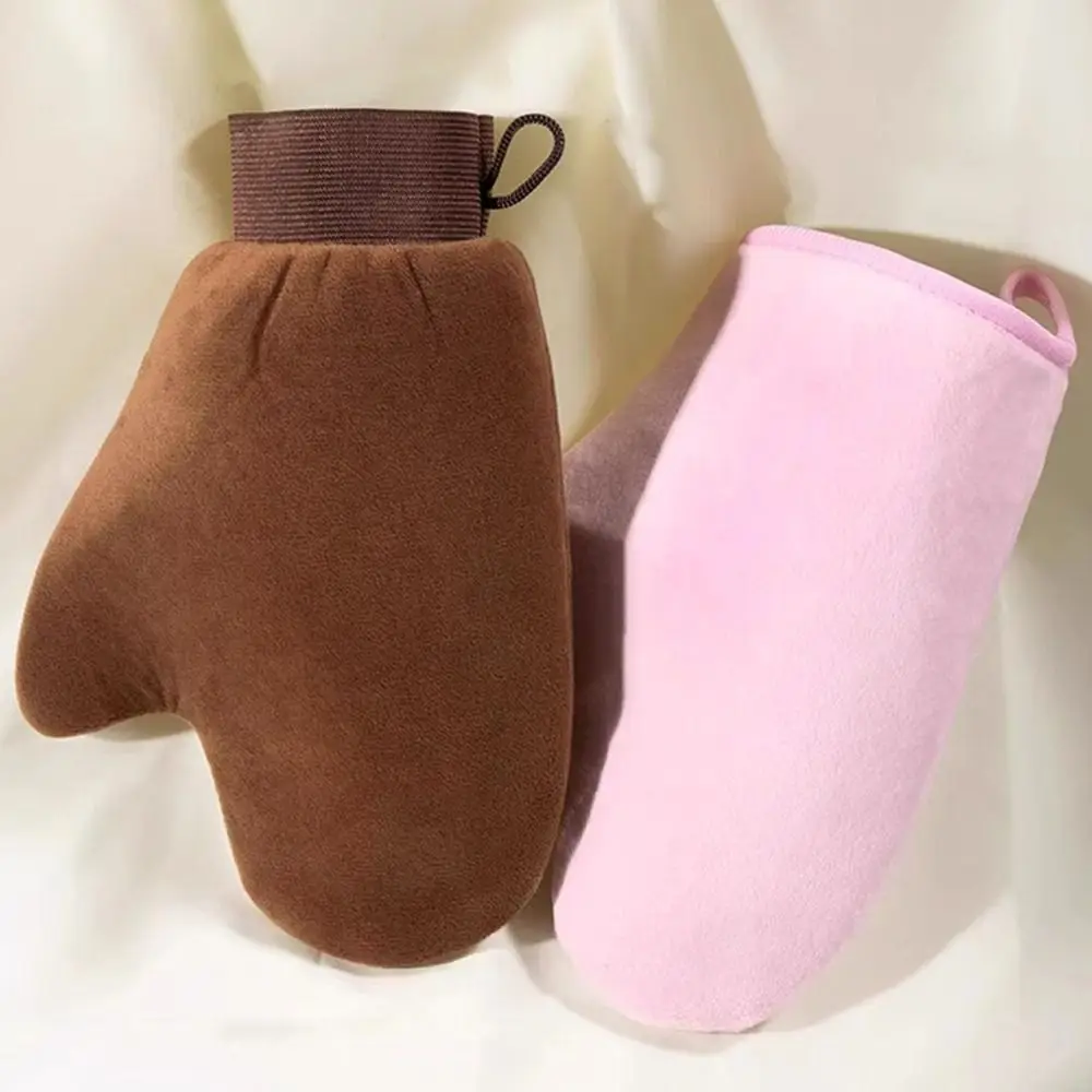 Creative Reusable Lotion Applicator Washable Sunless Fake Tan Body Face Self Tan Glove Double-Sided Tanning Brush For Self