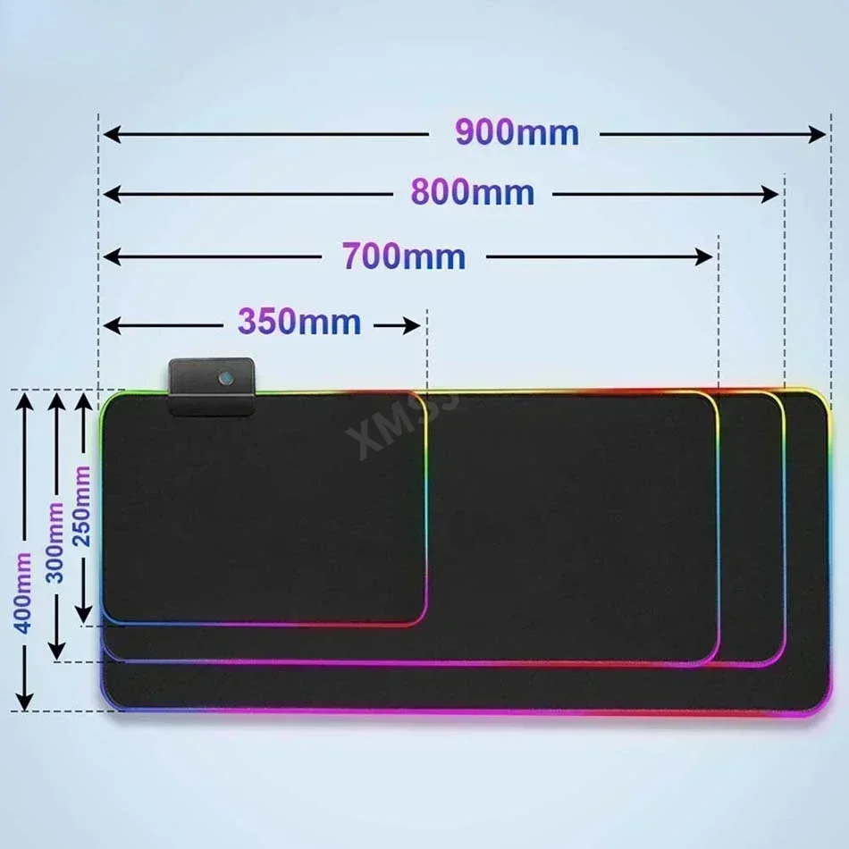 DIY Custom RGB Mouse Pad Anime Logo Gaming LED PC Gamer Accessories Color Glow Custom Personalized Mousepad Desk Mat gaming mousepad,mouse pad,computer desk mat