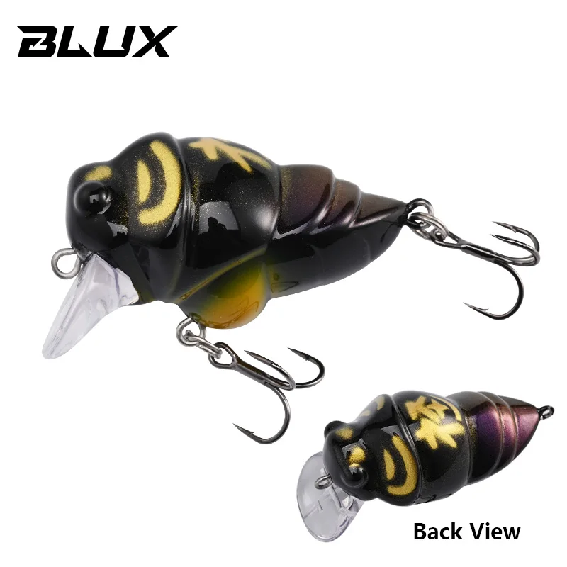 ALLBLUE Cicada Fishing Lure 39mm 6.3g Insect Floating Crankbait BFS Shallow  Rolling Crank Wobbler Freshwater Bass Perch Bait - AliExpress