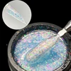 Jillnails Glitter Acrylic Gel for Nails Extension 50g Clear Milky Acryl Poly Nail Gel 1