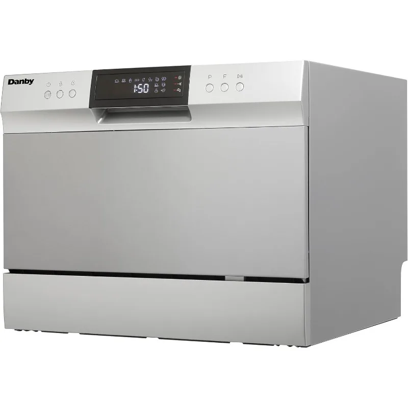Danby DDW631SDB Countertop Dishwasher with 6 place Settings and Silverware Basket, LED Display, Energy Star 3