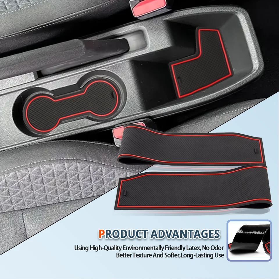 SHAOHAO Innentür Matten Für Renault CLIO-5 - Anti-Rutsch Gummimatten Set 2020-2023