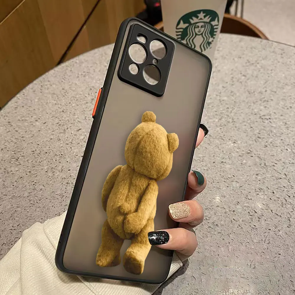 thumbnail image 1 of Funda mate para OPPO Realme 10 9 9I 8 8I 7 7I 6 5 3 FIND X3 X4 PRO 4G 5G Funda Coque Shell Cover travieso t-oso de peluche pareja, 1 of 5