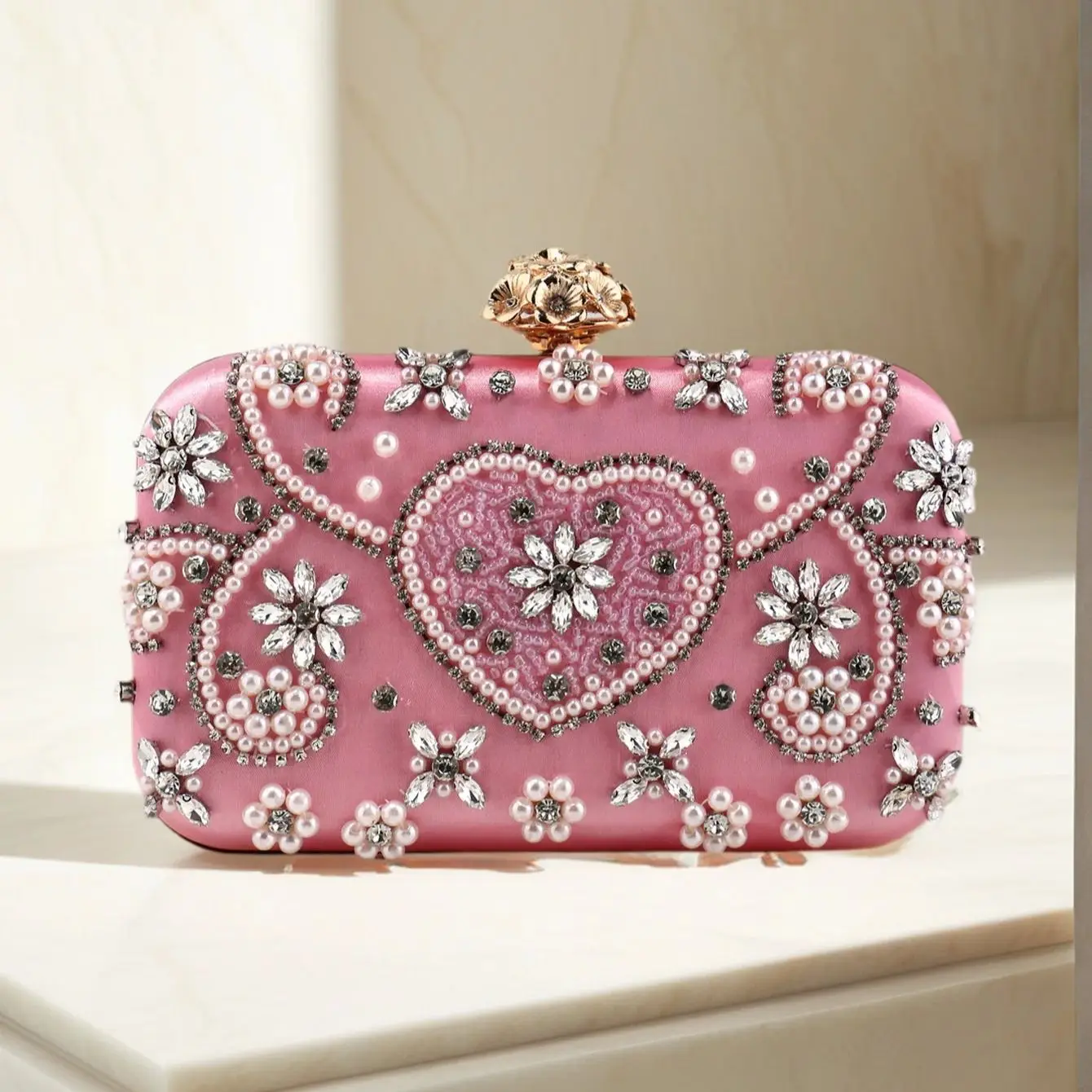 Luxury Diamond Evening Handbag for Women Wedding Party