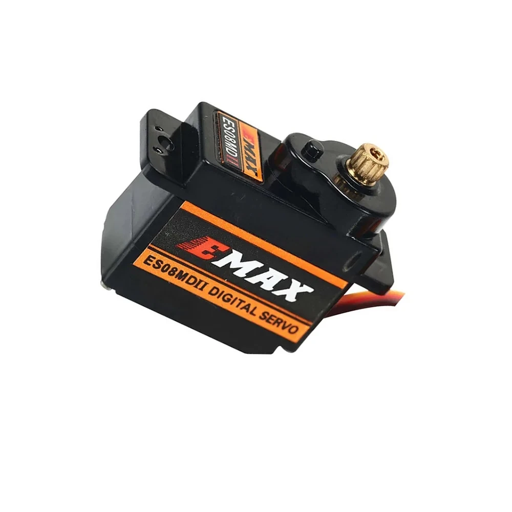 4 шт. EMAX ES08MD II ES08MD-II ES08MDII цифровой сервопривод 12 г/2,4 кг/высокоскоростной мини-металлический механизм для радиоуправляемой модели лодки автомобиля робота thumbnail 4
