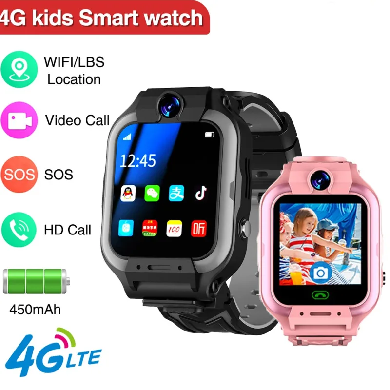 

Children Smartwatch Waterproof WIFI 4G Boy Girl Child Smart Watch SIM Card Position Tracker Anti Lost Kids Video Call Student