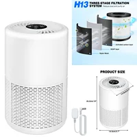 Air Purifier for Home Bedroom with H13 True HEPA Filter Air Cleaner Purification HEPA Air Purifier Smoke Odor For Pet Home 1