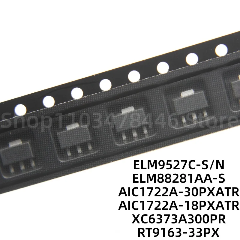 

100 штук Φ/N ELM9527C-S ELM88281AA-S XC6373A300PR AIC1722A-30PXATR SOT89