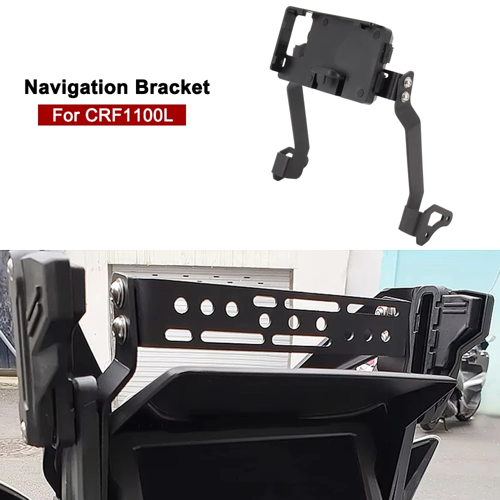 Phone GPS Navigation Bracke Motorcycle Accessories For Honda CRF1100L CRF 1100L Front Phone Stand Holder Smartphone GPS Bracke