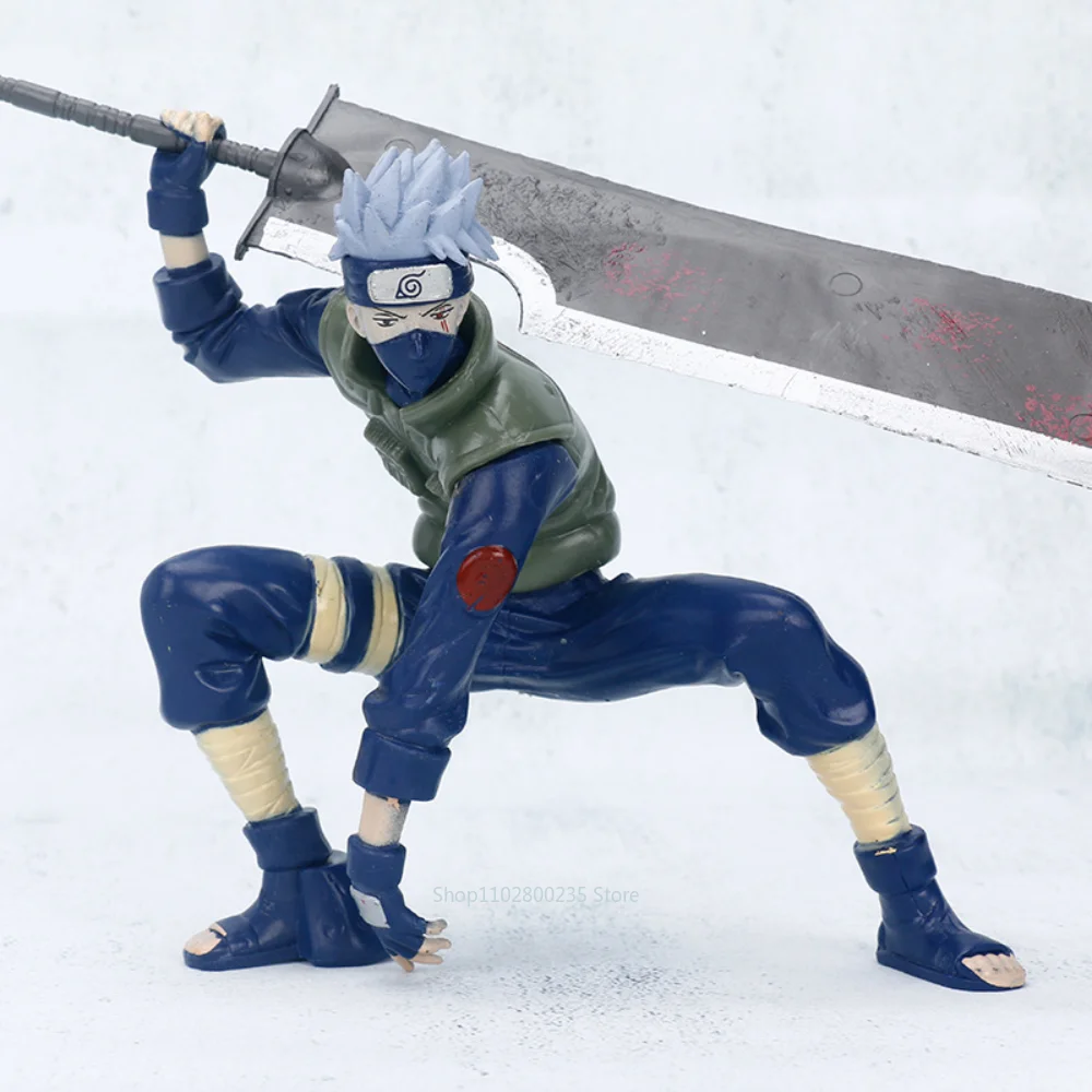 

Naruto Shippuden Hatake Kakashi Anime Figures Accessories Action Figure Model PVC Doll Sharingan Kakashi Children Birthday Gift