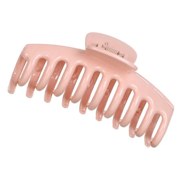 Hot Sale Solid Color Claw Clip Large Barrette Crab Hair Claws Bath Clip Ponytail Clip For Women Girls Hair Accessories Gifts pink-11cm