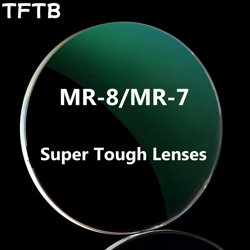 TFTB 1.61/1.67 MR-8/MR-7 Ultra-tough Optical Prescription Lenses HD Anti-reflective Anti-scratch Premium HMC Coated UV400 Lenses