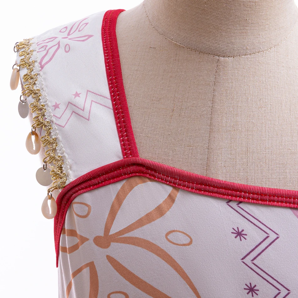 Moana 2 Princess Dress Kids Vaiana Costume Girl Disney Cosplay Vestido Children Cartoon Role Play Birthday Carnival Party Outfit