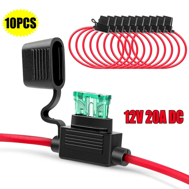 Auto Mini Blade Sicherungs halter spritzwasser geschützte Box 12v 30a mit  Sicherungen Blade Draht Abschalt schalter Steckdose Kfz-Sicherungs buchse -  AliExpress