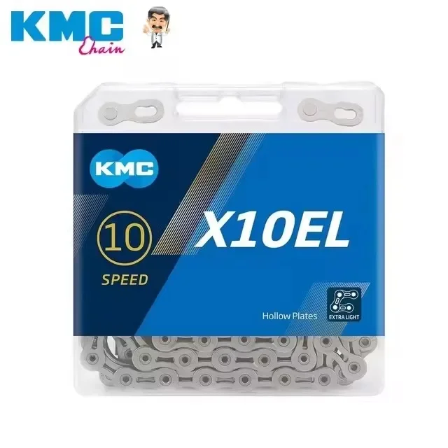 KMC X10EL/X11EL 10 11Speed Bike Chain 116/118L Hollow Plates Golden Silvery Color Chain Mountain Road Bike Original Cycling Part bicycle chain,bicycle chains
