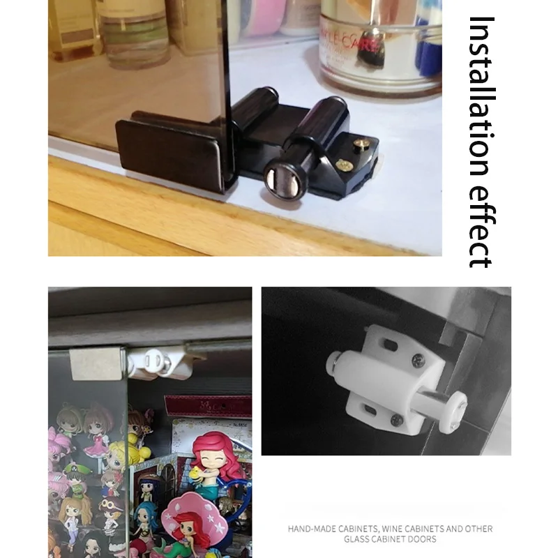 Free Opening Hinge Up and Down Shaft Hinge Glass Hardware Fittings Furniture Cabinet Door Single Double Door Glass
