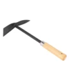 Wooden Handle Metal Hand Garden Tool Digging Hoe,black 3