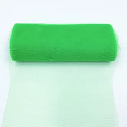 Assorted Glitter Rainbow Tulle Netting Roll - Vibrant Colors for DIY Crafts and Party Decor (Green)