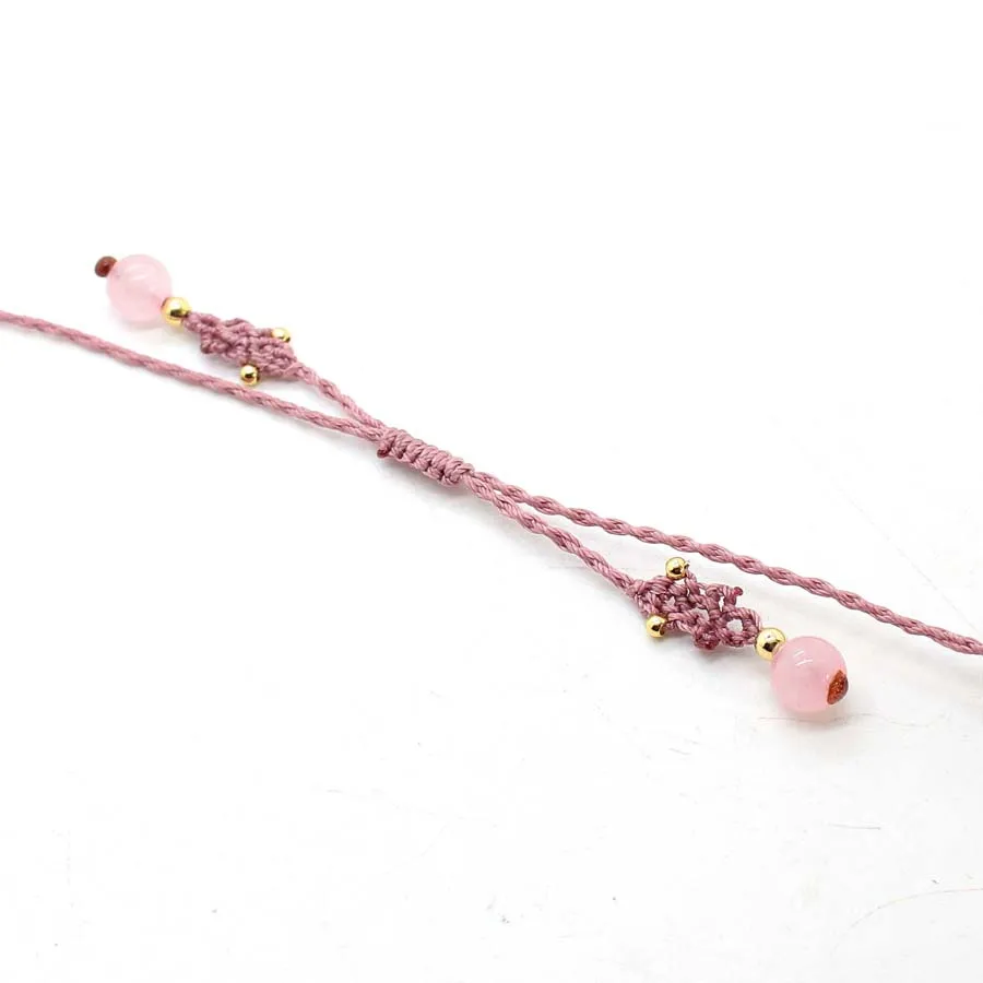 Handmade Braided Macramé Rose Quartz Necklace – Crystal Pendant for Love, Healing & Boho Style 6 S7064d3212a23495d80f5cde880cc075aW