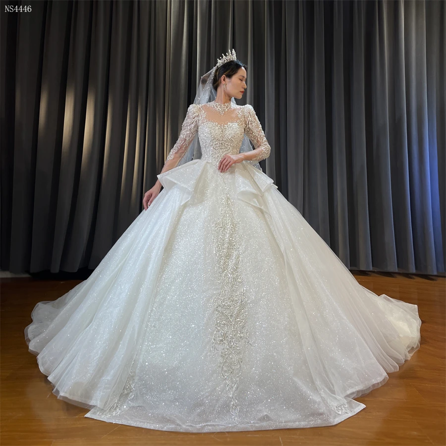 Ns4446 Beaded Lace Appliques Good Price Wedding Dress Wedding Dresses