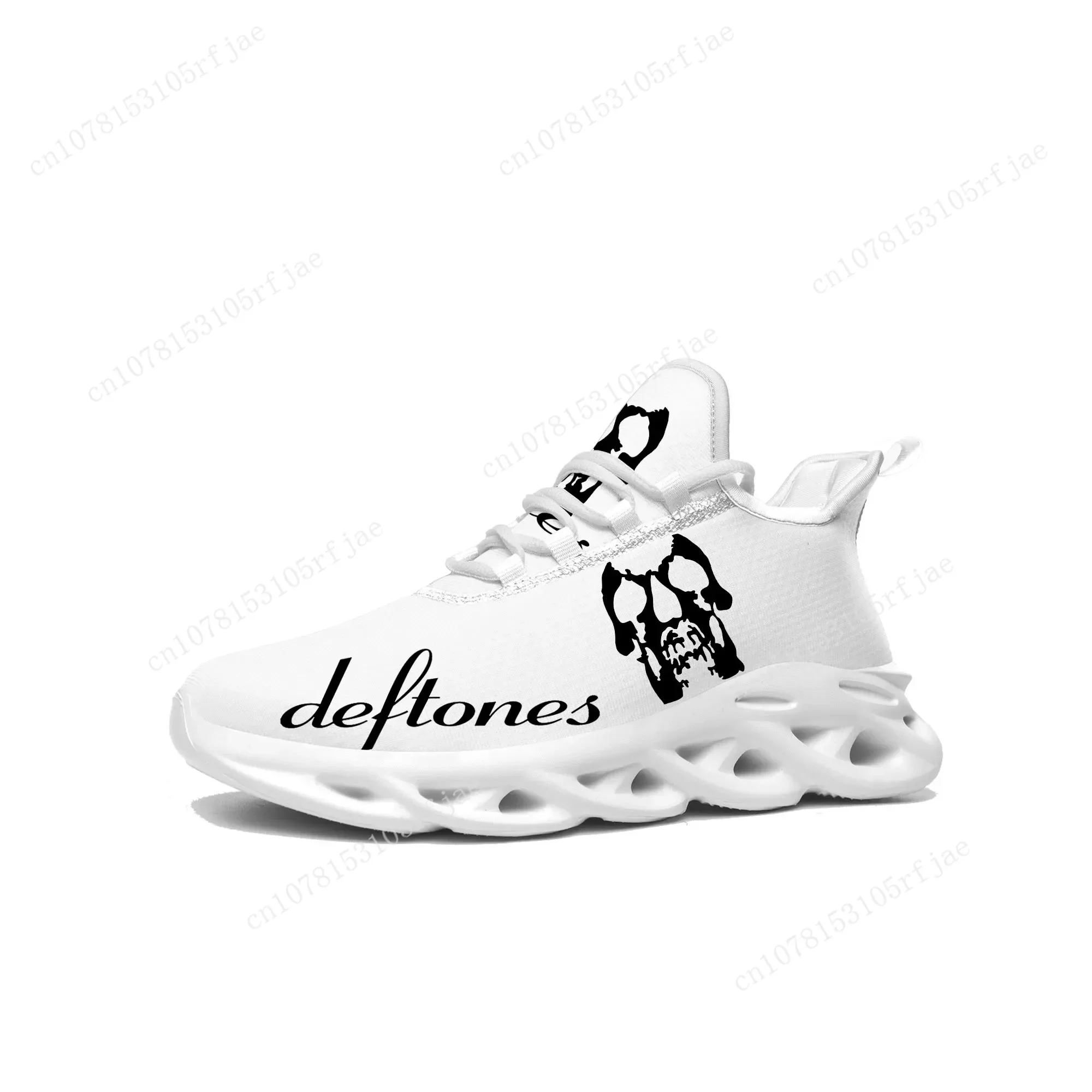 Deftones Metal Art Rock Band Flats Sneakers Mens Womens Sports Running Shoe Sneaker Lace Up Mesh Footwear Tailor-made Shoe White