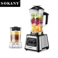Houselin 6000W Countertop Blenders for Shakes and Smoothies, Protein Drinks Baby Food Nuts Spices, Grinder for Beans, 2 in 1 1