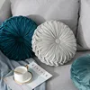 35cm Throw Pillow for Couch Decorative 3D Pumpkin Vehicle Wheel Round Velvet Cushion for Sofa Bed Floor Office Chair Cushions 3