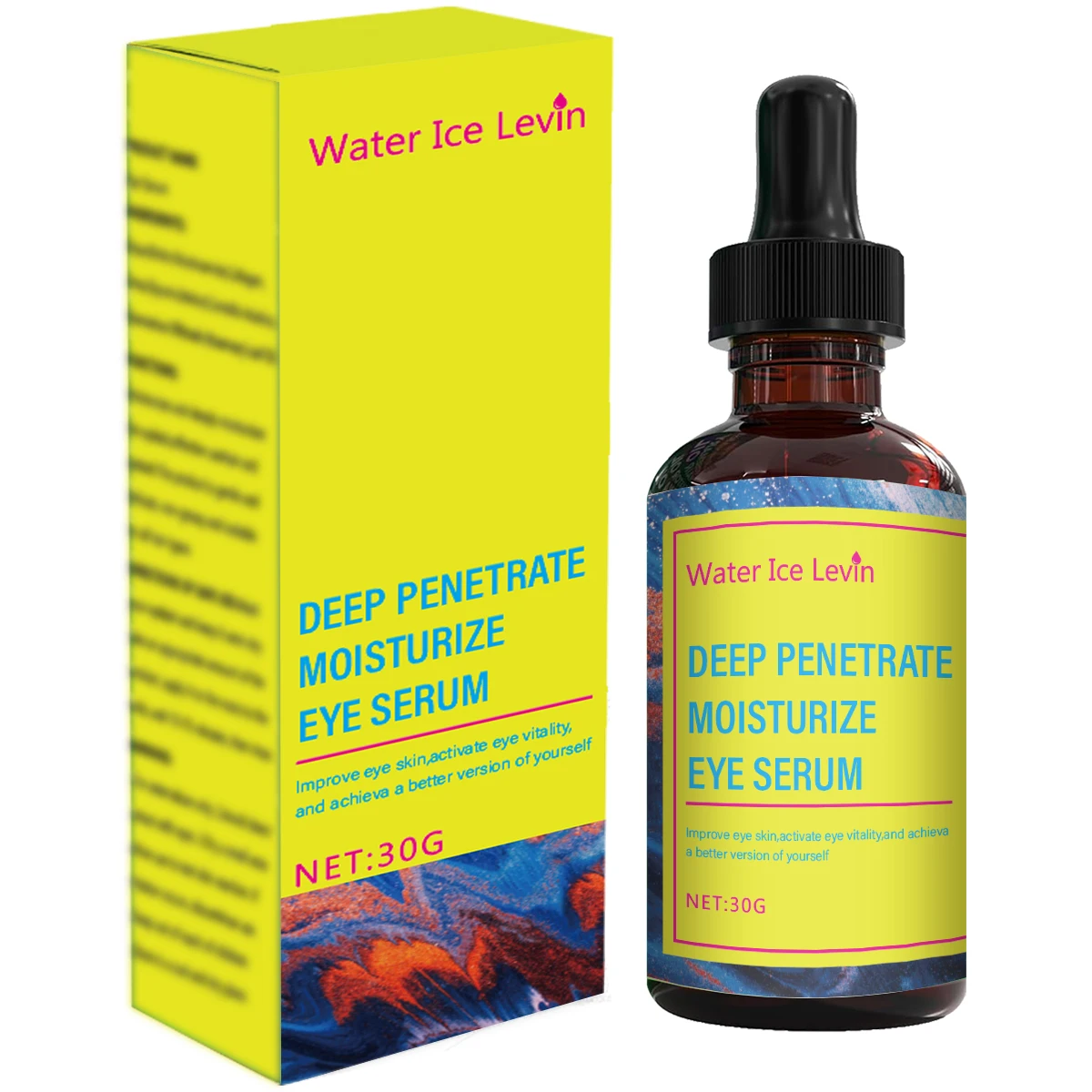 Sérum pour les yeux pénétrant en profondeur Water Ice Levin – Renouvellement de niacinamide et de rétinol pour les yeux vibrants et jeunes