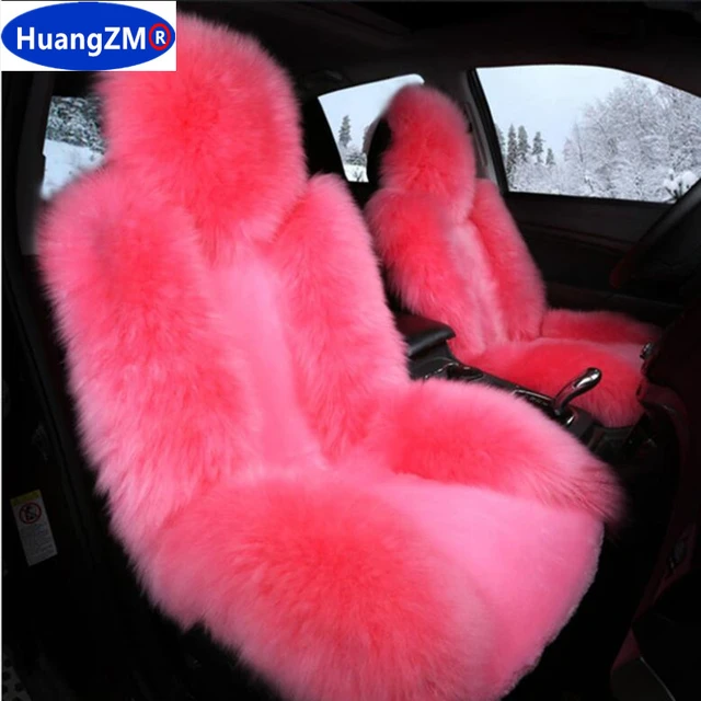 Auto sitzkissen Australische wolle kissen Neue plüsch auto matte Winter sitzkissen  Fell sitz abdeckung - AliExpress