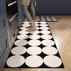 Kitchen Accessories Pvc Floor Mats Waterproof Oil-proof Carpet Non-slip Long Strip Leather Mats Home Decoration Luxury Rug 주방 카펫